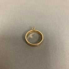 Load image into Gallery viewer, 14K Gold Diamond Solitaire Engagement Wedding Stacked Look RIng sz 8.5 (4.7g)
