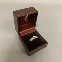 Load image into Gallery viewer, 14K Gold Diamond Solitaire Engagement Wedding Stacked Look RIng sz 8.5 (4.7g)
