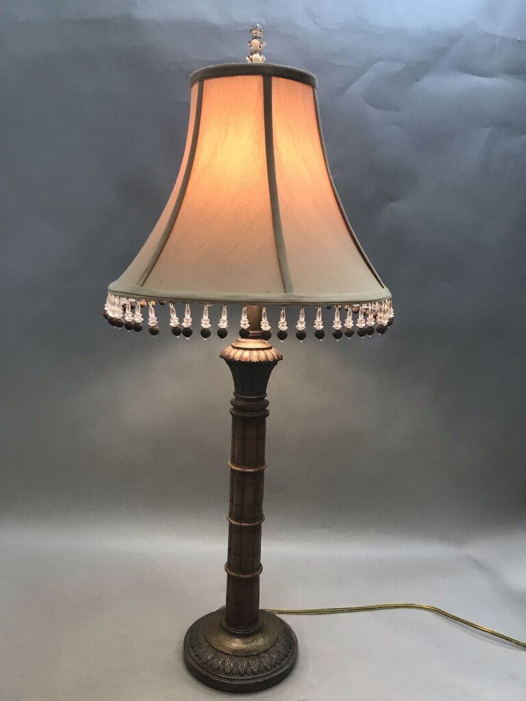 Resin Ornate Bamboo Look Table Lamp (30