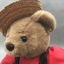 Load image into Gallery viewer, Bearly People Teddy Bear Southwest Aztec Plush 17&quot; Black Red Dress &amp; Hat
