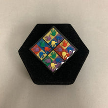 Load image into Gallery viewer, Designs By Lucinda Pop Art Handprint Brooch Pin (2")
