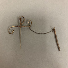 Load image into Gallery viewer, Vintage Goldtone Wire Wrapped Sword Pin (2.75&quot;)
