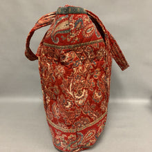 Load image into Gallery viewer, Vera Bradley Windsor Red Paisley Quilted Tote Bag Purse (15x17x5&quot;)
