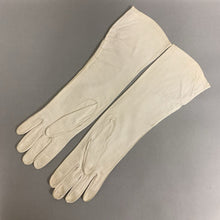 Load image into Gallery viewer, Vintage Aris Cream Leather Elbow Length Gloves (sz 7.5)
