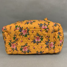 Load image into Gallery viewer, Vera Bradley Yellow Floral Quilted Shoulder Tote Purse (10x17x5&quot;)
