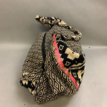 Load image into Gallery viewer, Stella 9 Anthropologie Black &amp; Cream Print Hobo Bag Purse (14x23&quot;)
