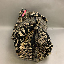 Load image into Gallery viewer, Stella 9 Anthropologie Black &amp; Cream Print Hobo Bag Purse (14x23&quot;)
