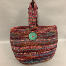 Load image into Gallery viewer, Multicolor Stripe Felted Knit Shoulder Bag Purse (12x17&quot;)
