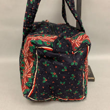 Load image into Gallery viewer, Vera Bradley Holiday Print Quilted Mini Duffel Shoulder Bag Purse (5x10x4&quot;)
