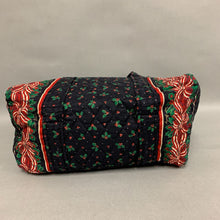 Load image into Gallery viewer, Vera Bradley Holiday Print Quilted Mini Duffel Shoulder Bag Purse (5x10x4&quot;)
