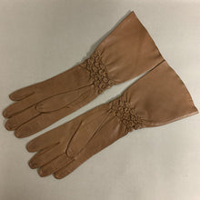 Load image into Gallery viewer, Vintage Marcel Wagner Light Brown Leather Elbow Length Gloves (sz 7.5)
