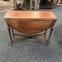 Load image into Gallery viewer, Antique Drop Leaf Table AS IS (29x13/36x36)
