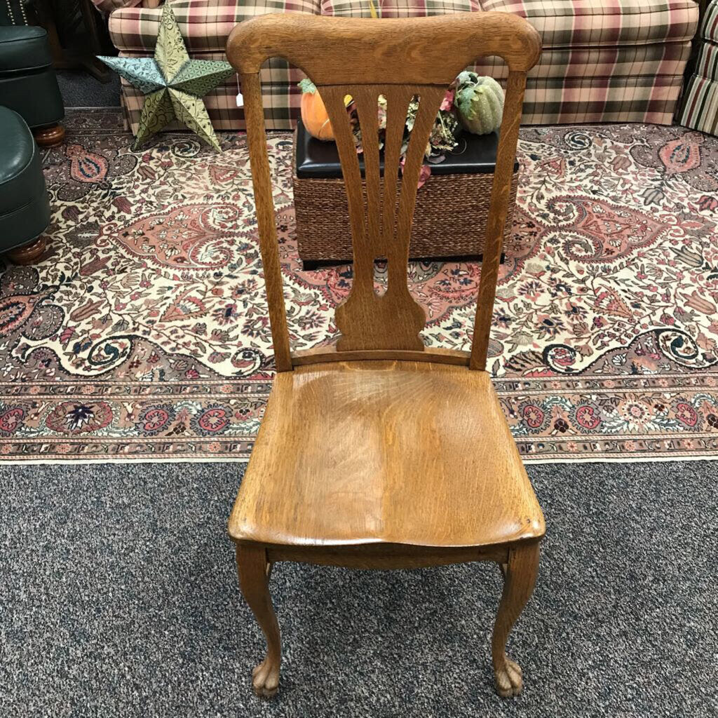 Oak Chair AS IS (39x18x18)
