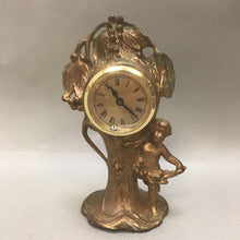 Load image into Gallery viewer, Vintage Gold Gilded Cupid Clock (7&quot;)
