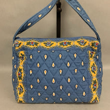 Load image into Gallery viewer, Vera Bradley Blue &amp; Yellow Print Quilted Crossbody Purse NWT (7x10x4&quot;)
