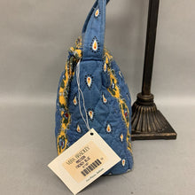 Load image into Gallery viewer, Vera Bradley Blue &amp; Yellow Print Quilted Crossbody Purse NWT (7x10x4&quot;)
