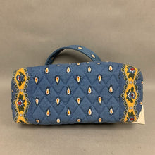 Load image into Gallery viewer, Vera Bradley Blue &amp; Yellow Print Quilted Crossbody Purse NWT (7x10x4&quot;)
