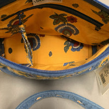 Load image into Gallery viewer, Vera Bradley Blue &amp; Yellow Print Quilted Crossbody Purse NWT (7x10x4&quot;)
