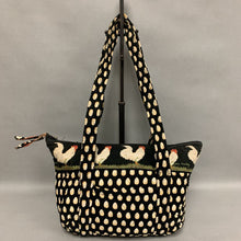 Load image into Gallery viewer, Vera Bradley Chanticleer Chicken Print Quilted Small Tote Purse (9x13x3.5&quot;)
