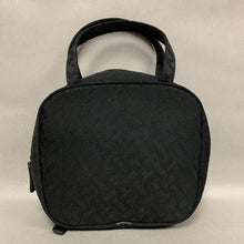 Load image into Gallery viewer, Talbots Black Handled Travel Makeup Accessories Case (7.5x8x3&quot;)
