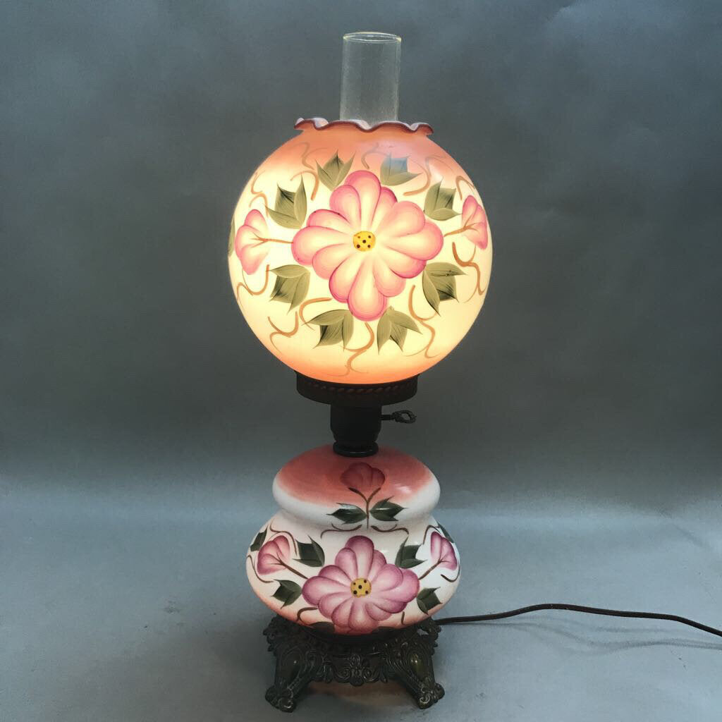 2 vintage gone with the wind floral 2024 lamps