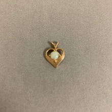 Load image into Gallery viewer, 14K Gold Opal Heart Pendant (1.1g)
