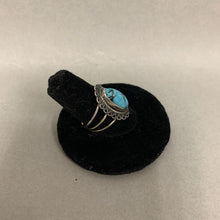 Load image into Gallery viewer, Vintage Beau Sterling Turquoise Adjustable Ring
