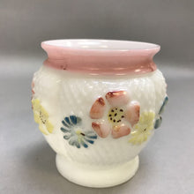 Load image into Gallery viewer, Vintage Milk Glass Cosmos Daisy Vase (4&quot;)
