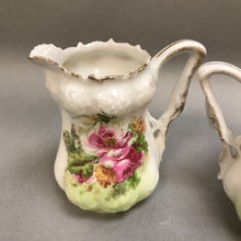 Load image into Gallery viewer, White / Rose Cream Pitcher &amp; Sugar Bowl (~5&quot;)
