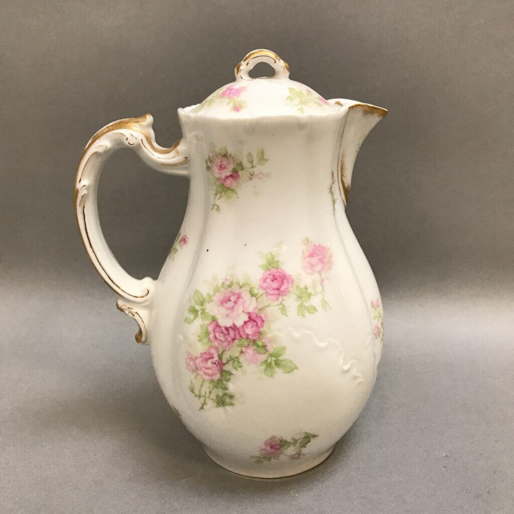 Haviland Limoges Rose-Painted Coffee Pot (As-Is) (9
