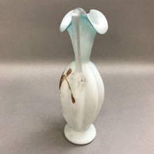 Load image into Gallery viewer, Vintage Satin Glass Hand Painted Pitcher Vase (10&quot;)
