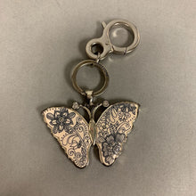 Load image into Gallery viewer, Brighton Petalwings Silvertone Enamel Butterfly Keychain Purse Fob
