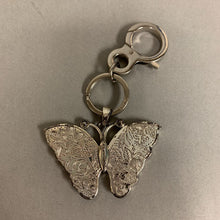 Load image into Gallery viewer, Brighton Petalwings Silvertone Enamel Butterfly Keychain Purse Fob
