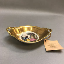 Load image into Gallery viewer, Pickard Golden Candy Dish w/ Victorian Scene #242 (1.5x6.5x5)
