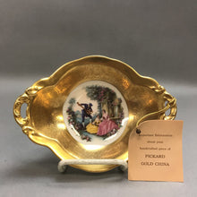 Load image into Gallery viewer, Pickard Golden Candy Dish w/ Victorian Scene #242 (1.5x6.5x5)
