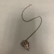 Load image into Gallery viewer, Vintage Sarah Cov White Gold Filled Filigree Heart Necklace (17&quot;)
