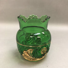 Load image into Gallery viewer, Vintage Riverside Glass Esther Green Spooner (5&quot;)
