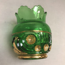 Load image into Gallery viewer, Vintage Riverside Glass Esther Green Spooner (5&quot;)
