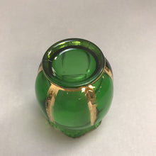 Load image into Gallery viewer, Antique Riverside Green Glass &quot;X-Ray&quot; Spooner EAPG (5&quot;)
