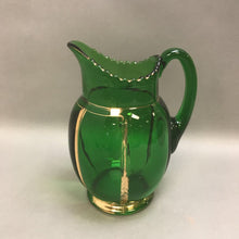 Load image into Gallery viewer, Antique Riverside Green Glass &quot;X-Ray&quot; Pitcher EAPG (9&quot;)
