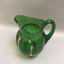 Load image into Gallery viewer, Antique Riverside Green Glass &quot;X-Ray&quot; Pitcher EAPG (9&quot;)
