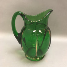 Load image into Gallery viewer, Antique Riverside Green Glass &quot;X-Ray&quot; Pitcher EAPG (9&quot;)
