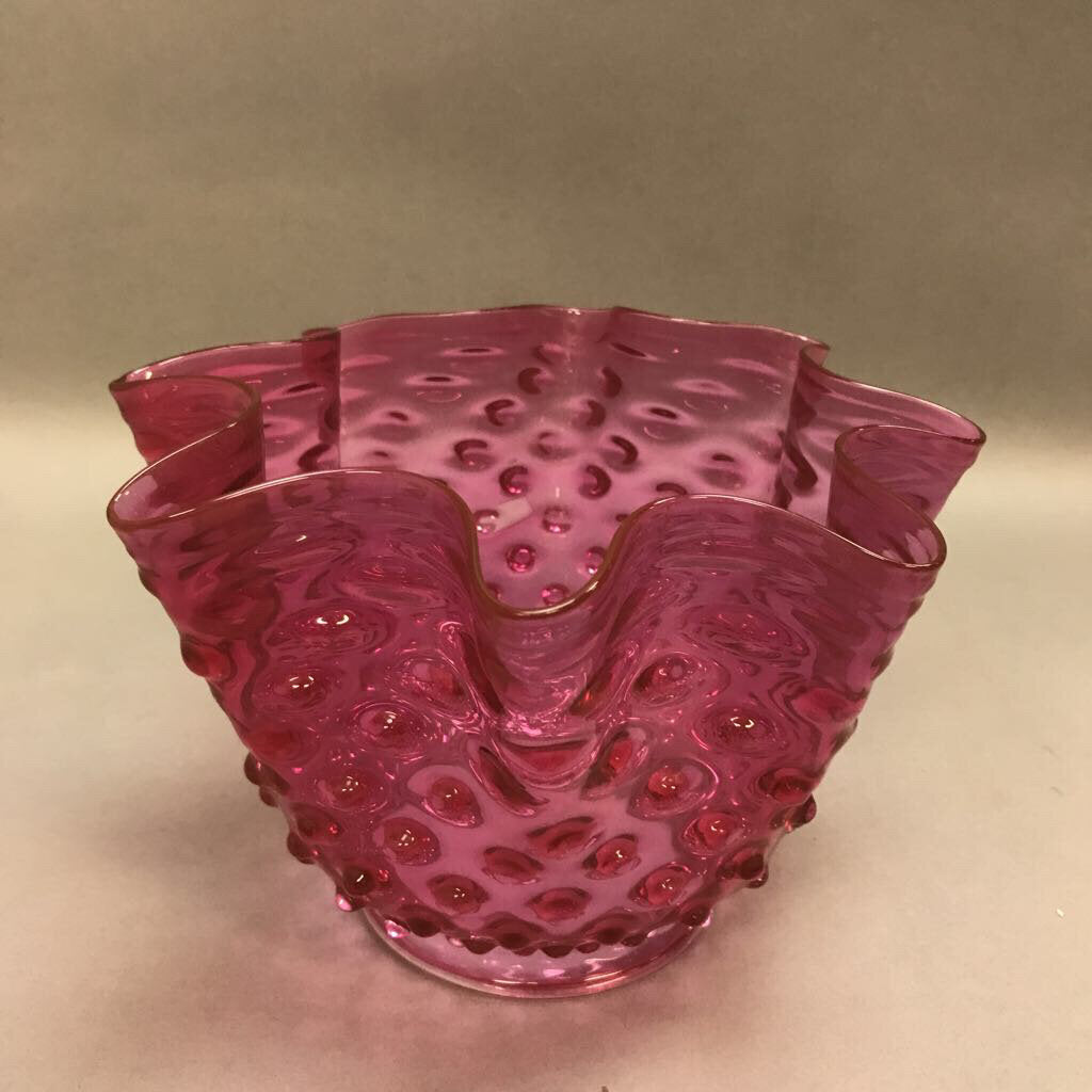 Vintage Hobnail Red Lamp Shade (3x8)