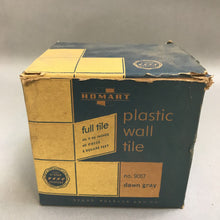 Load image into Gallery viewer, Box Of 40 Vintage Homart 4.25&quot; Plastic Marbleized Tiles
