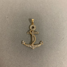 Load image into Gallery viewer, 18K Gold Diamond 1.5&quot; Anchor Pendant (3.3g)
