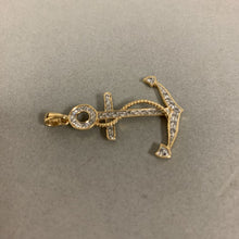 Load image into Gallery viewer, 18K Gold Diamond 1.5&quot; Anchor Pendant (3.3g)
