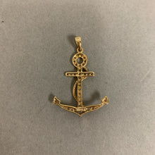 Load image into Gallery viewer, 18K Gold Diamond 1.5&quot; Anchor Pendant (3.3g)
