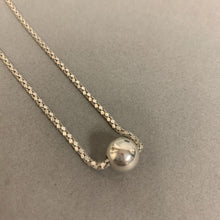 Load image into Gallery viewer, Sterling Anklet/Double Wrap Bracelet w/ Slide Ball Charm (12.5")
