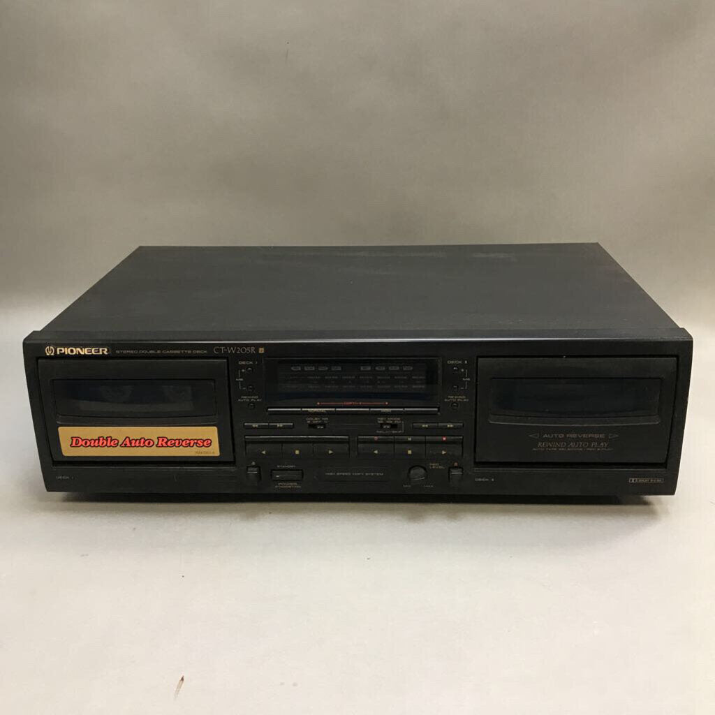 Pioneer CT-W205R Dual Stereo Cassette Deck (~4.5x16.5x9.5)