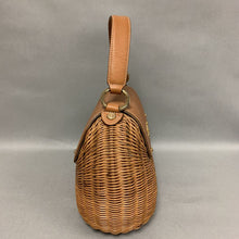 Load image into Gallery viewer, Eric Javits Wicker Leather Handbag Purse (8x12x5&quot;)
